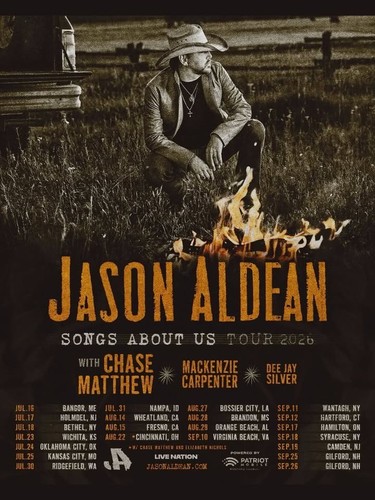 Poster jason aldean canzoni - aldean, su