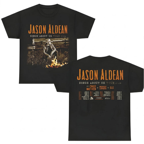 Maglietta jason aldean songs - aldean,